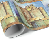 Ganoの穀物倉庫を過ぎたカンザス ラッピングペーパー (ロールコーナー)