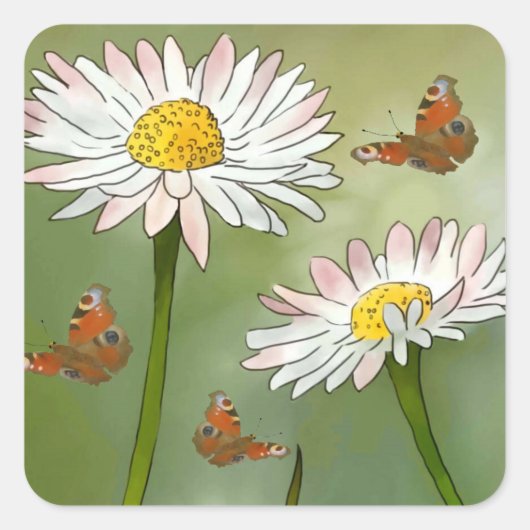 Gänseblümchen スクエアシール (正面)