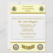 GAOリタイアメント招待状 招待状 (正面)