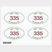 GAP + C&O Canalオーバルシール 楕円形シール (シート)