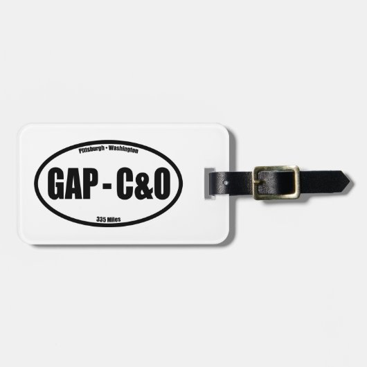 GAP - C&O Towpath Oval ラゲッジタグ (正面横)