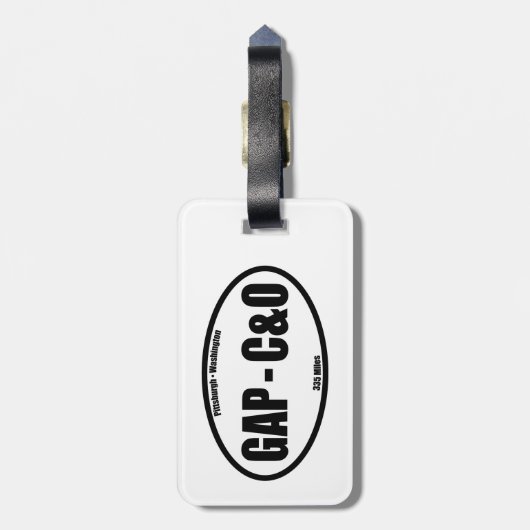 GAP - C&O Towpath Oval ラゲッジタグ (裏面縦)