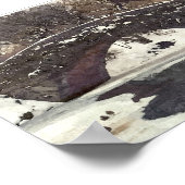 GAPSTOW BRIDGE IN CENTRAL PARK IN WINTER POSTER ポスター (角)