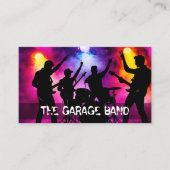 Garage Band For Hire Music Business Cards 名刺 (正面)