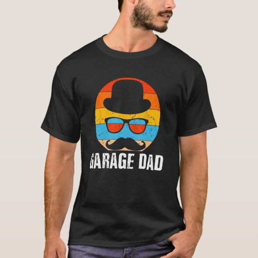 Garage Dad Car Daddy Car Enthusiast Father Lifest Tシャツ (正面)