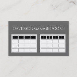 Garage Door Companyかクラシックな白 名刺