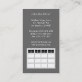 Garage Door Companyかクラシックな白 名刺 (裏面)