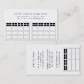 Garage Door Companyかクラシックな白 名刺 (正面/裏面)