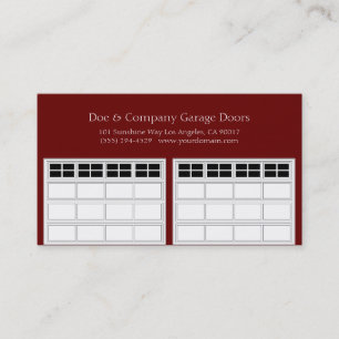 Garage Door Companyか暗いさくらんぼ 名刺