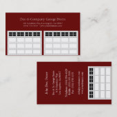 Garage Door Companyか暗いさくらんぼ 名刺 (正面/裏面)