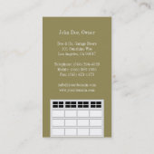 Garage Door Companyか暗いクリーム 名刺 (裏面)