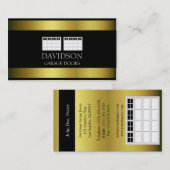 Garage Door Companyの金属金属 名刺 (正面/裏面)