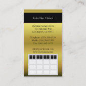 Garage Door Companyの金属金属 名刺 (裏面)