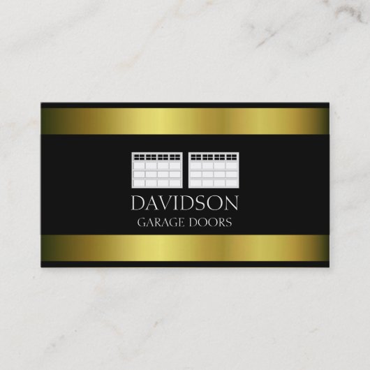 Garage Door Companyの金属金属 名刺 (正面)