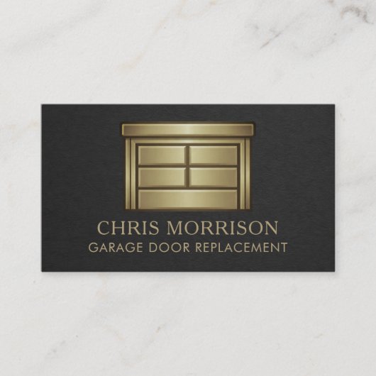 Garage Door Replacement Business Card 名刺 (正面)