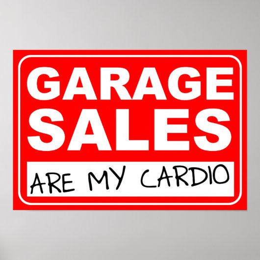 Garage Sale Cardio Poster ポスター (正面)