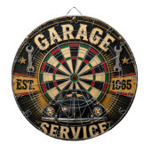 Garage Service Classic Beetle Mechanic Workshop ダーツボード (正面)