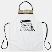 Garage Stays in Garage Handyman エプロン (正面)