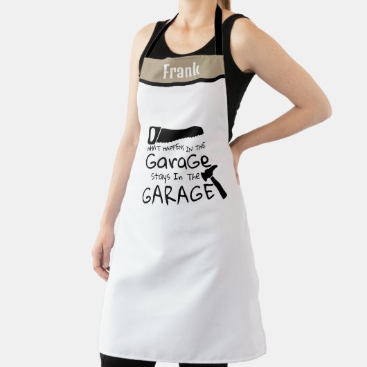 Garage Stays in Garage Handyman エプロン (インサイチュ)