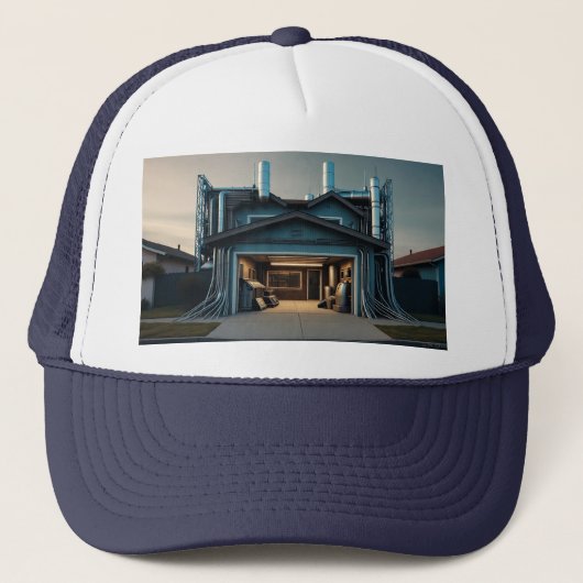 Garage Tech Upgrade black hat キャップ (正面)