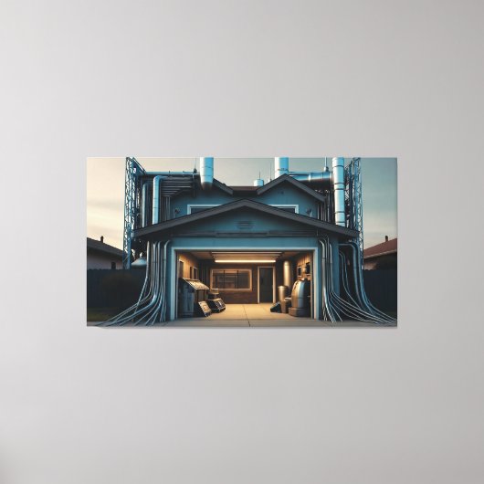Garage Tech Upgrade canvas print キャンバスプリント (正面)