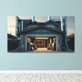 Garage Tech Upgrade canvas print キャンバスプリント (インサイチュ (ウッドフロア))