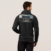Garage Tech Upgrade men black Bella hoodie back パーカ (裏面フル)