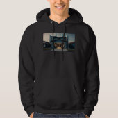 Garage Tech Upgrade men black hooded sweatshirt パーカ (正面)