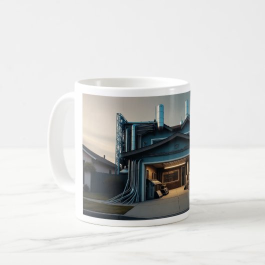 Garage Tech Upgrade mug コーヒーマグカップ (正面左)