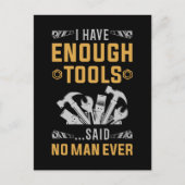 Garage Tools Funny Workshop Joke ポストカード (正面)