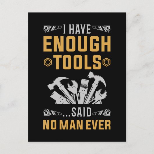 Garage Tools Funny Workshop Joke ポストカード (正面)