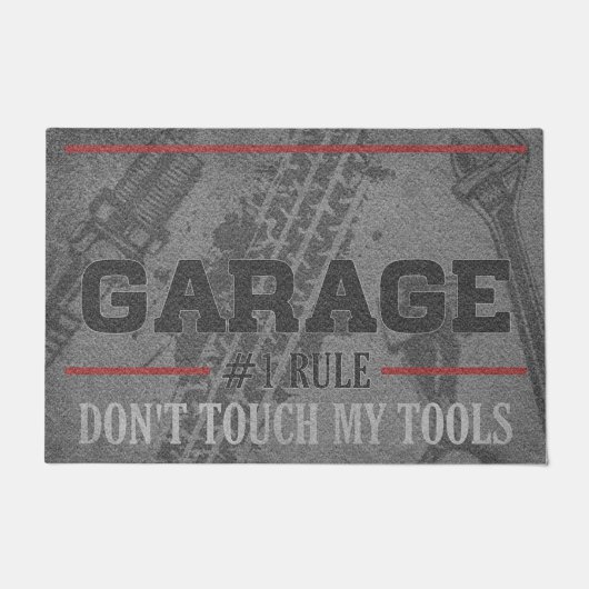 Garage Welcome Mats,Doormat Garage, Custom Garage ドアマット (正面)