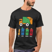 Garbage Day Recycling Truck Toddlers Trash Tシャツ (正面)