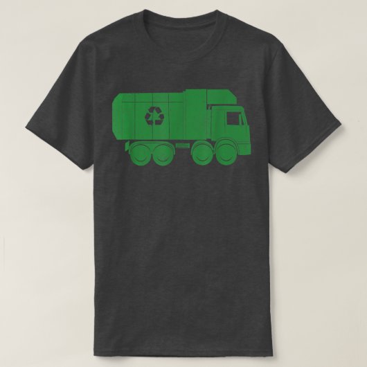 Garbage Smiling Truck Boy Love Recycling Day Dustc Tシャツ (デザイン正面)