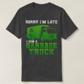 Garbage Smiling Truck Dirty Cans Recycling Day Dus Tシャツ (デザイン正面)