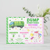 Garbage Truck and Unicorn Joint Birthday 招待状 (スタンド正面)