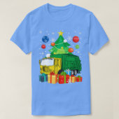 Garbage Truck Christmas Tree Lights Ornament Decor Tシャツ (デザイン正面)