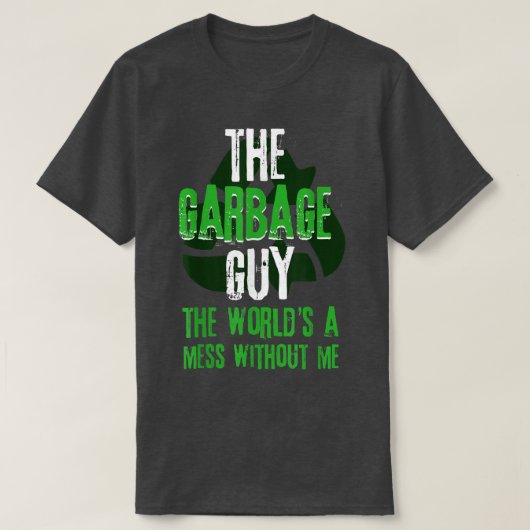 Garbage Truck Recycle Waste Trash Collector Earth  Tシャツ (デザイン正面)