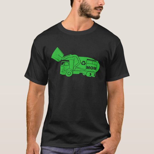 Garbage Truck Tshirt For Mom Trash Day Waste Dispo Tシャツ (正面)