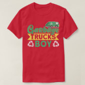 Garbage Trucks Boy Waste Management Garbage Truck Tシャツ (デザイン正面)