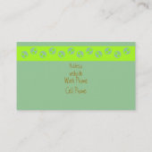 Garbanzoのかわいい 名刺 (裏面)