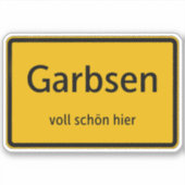 Garbsen Aufkleber Sticker Autoaufkleber シール (正面)