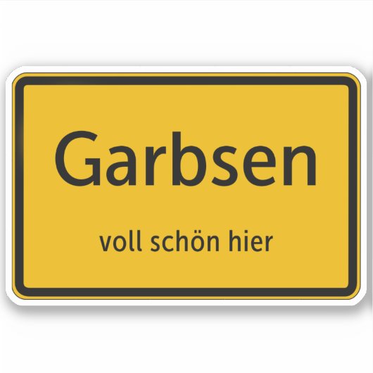 Garbsen Aufkleber Sticker Autoaufkleber シール (正面)