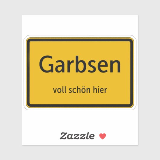 Garbsen Aufkleber Sticker Autoaufkleber シール (シート)