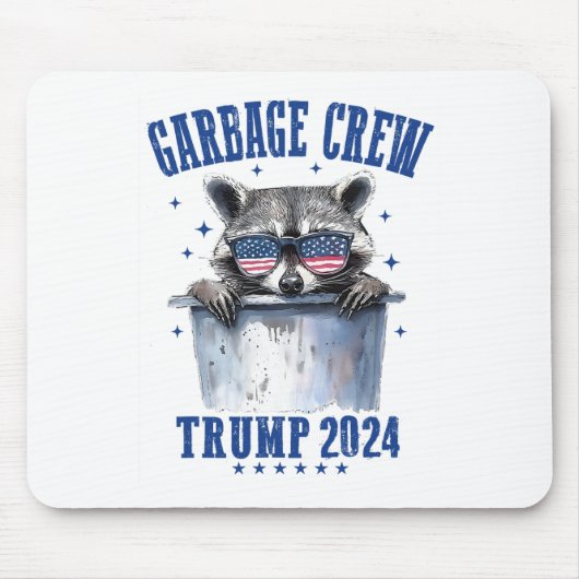 Garbyge Crew Trump 2024社長47トランプ2024私 マウスパッド (正面)