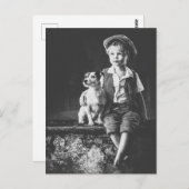 Garçon et chien ポストカード (正面/裏面)