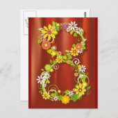 Garcya.us_8m#2 (2)女子国際的日の原因 ポストカード (正面/裏面)