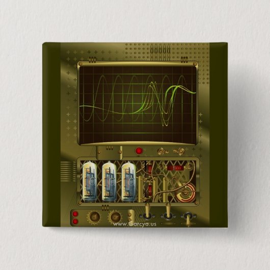 Garcya.us_signal_detected_v8 缶バッジ (正面)