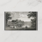 gardeの中心の歩行からの湖の眺め 名刺 (裏面)