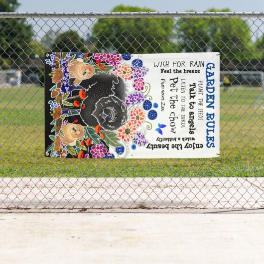 GARDENパーティーチャウガーデンバナー3'x5' 横断幕 (インサイチュ)